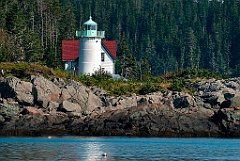 Little River Lighthouse in Cutler Harbor, in Northern Maine